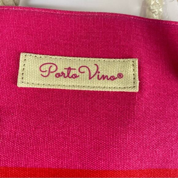 Porto Vino canvas tote insulated compartment NWT - Picture 7 of 16